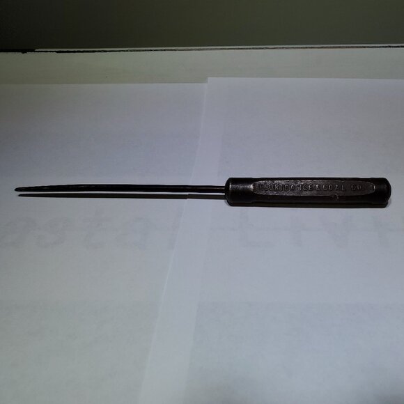 FLORIDA ICE AND COAL CO. ICE PICK, CIRCA 1935 WITH PHONE NUMBER - Picture 2 of 6